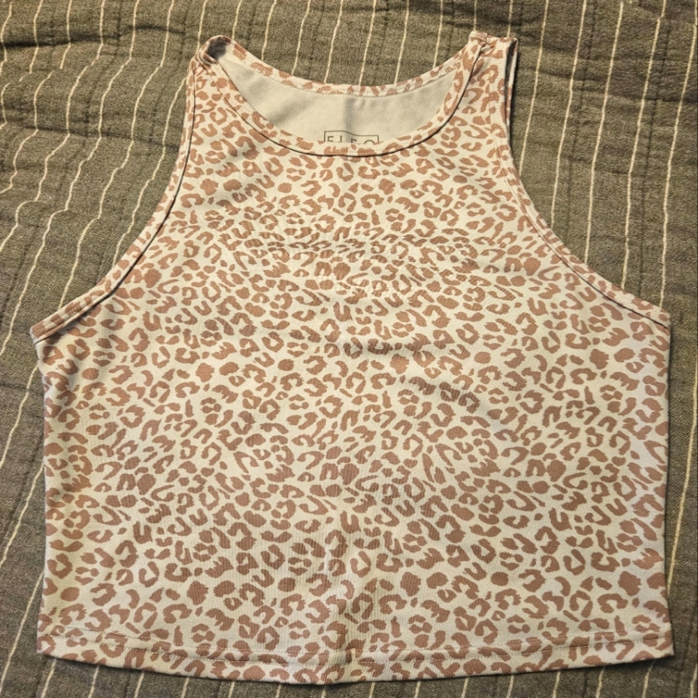 Fleo Leopard Tempo Crop Top